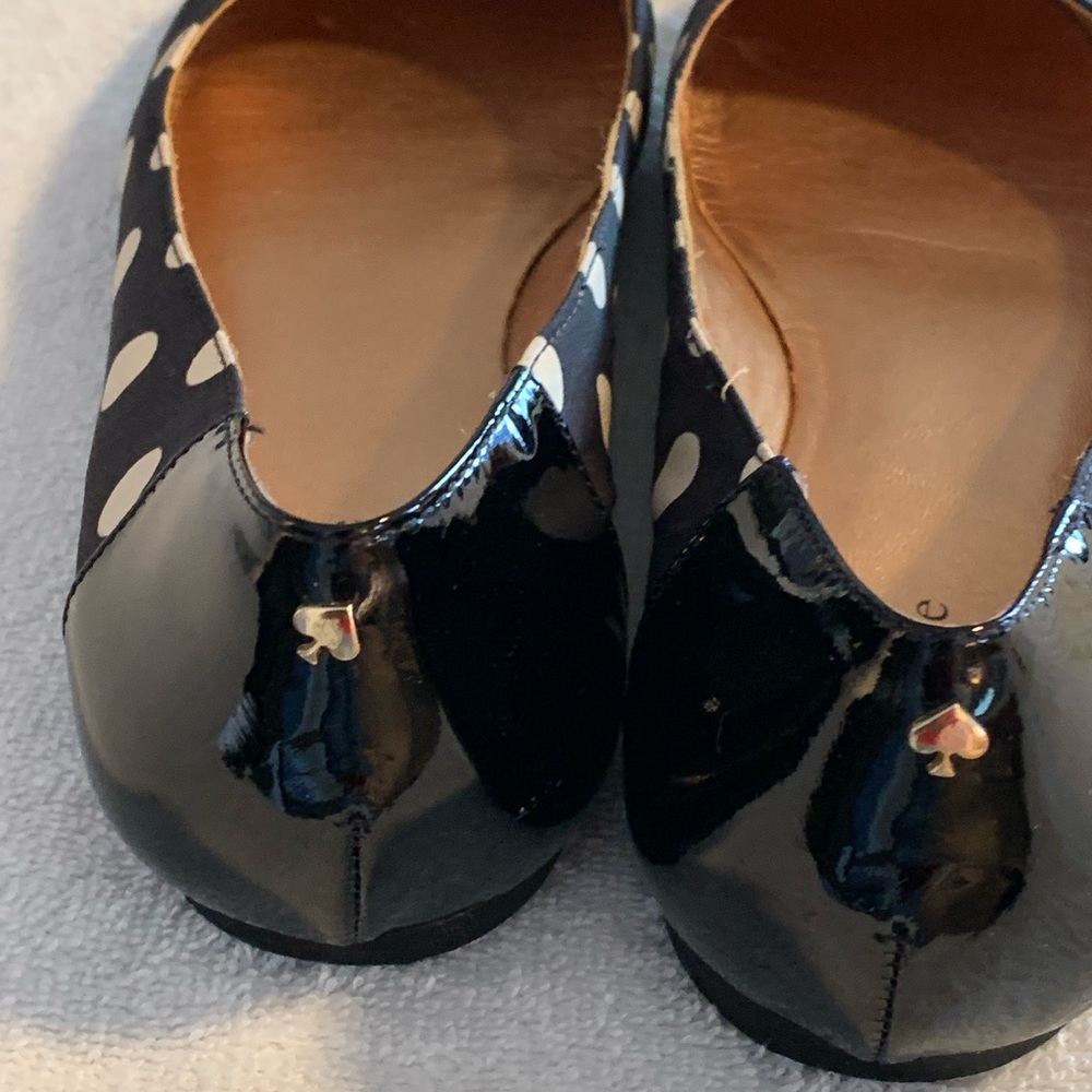 Kate Spade Black & Beige Polka Dot Shoes